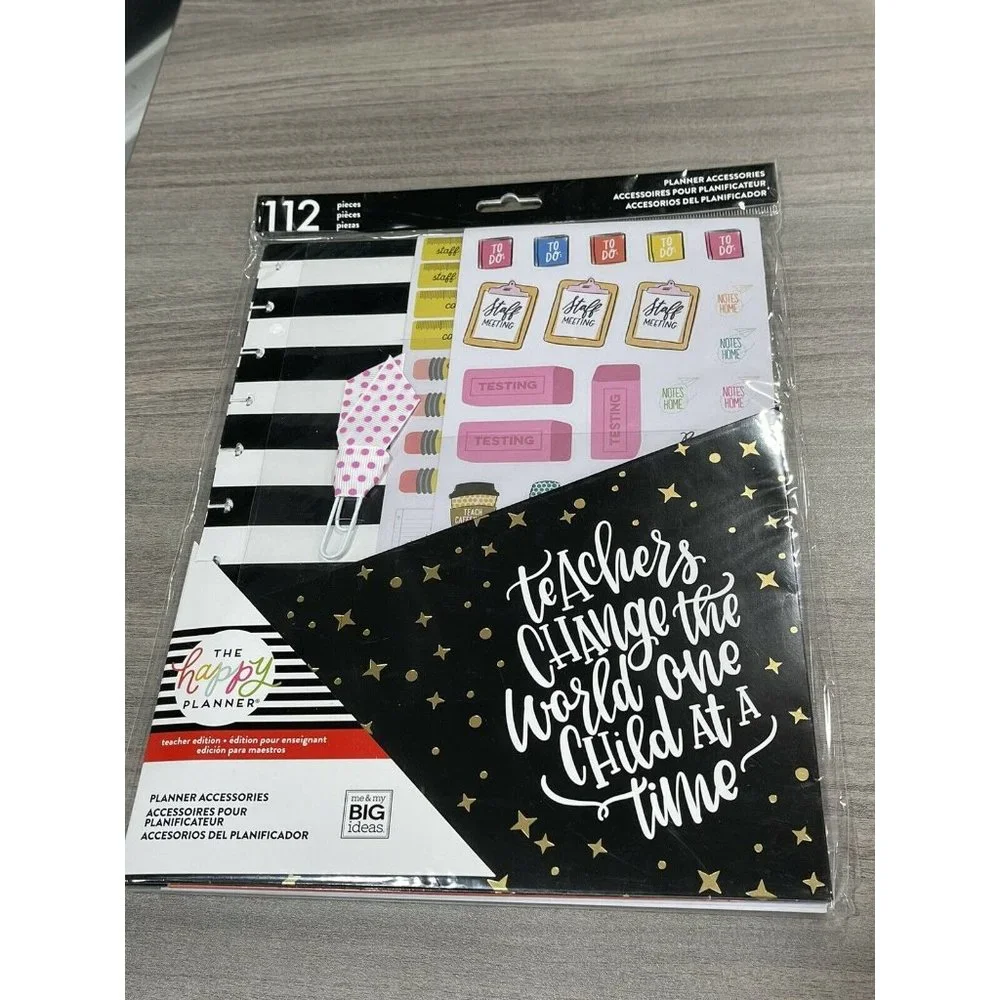 New The Happy Planner Teacher Accessories Stickers Paper 112 H13